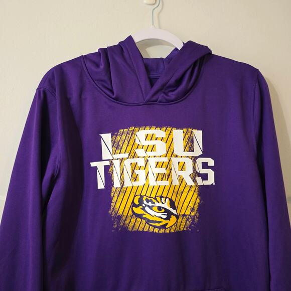 Gen2 LSU Tigers Purple Hooded Sweatshirt Youth Size XL 18/20 - Picture 2 of 11